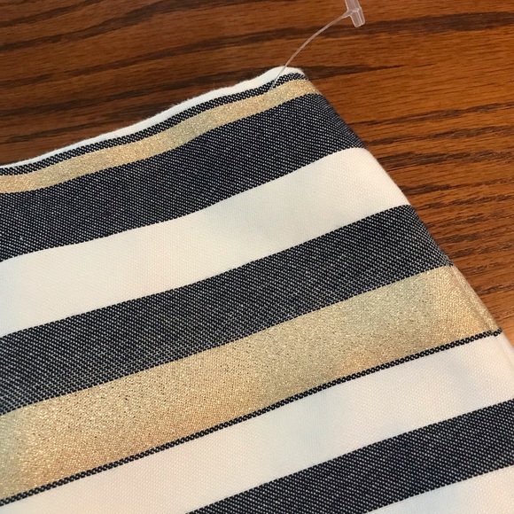 NWOT J Crew Shiny Striped Mini Skirt - Picture 9 of 9